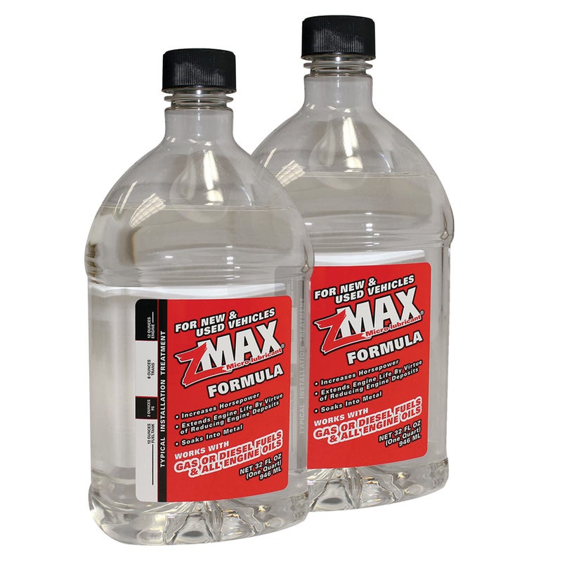 zMAX 58-032 - Multi-Purpose Formula Treatment for Engine, Fuel, Transmission & Power Steering - Reduces Carbon Build-Up - Lubricates Metal - Improves Gas/Diesel Performance - 32 oz. Quart - 2 Pack - Image 1